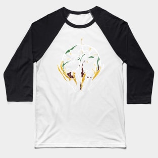 Single Line - Inner Earth (White) Baseball T-Shirt